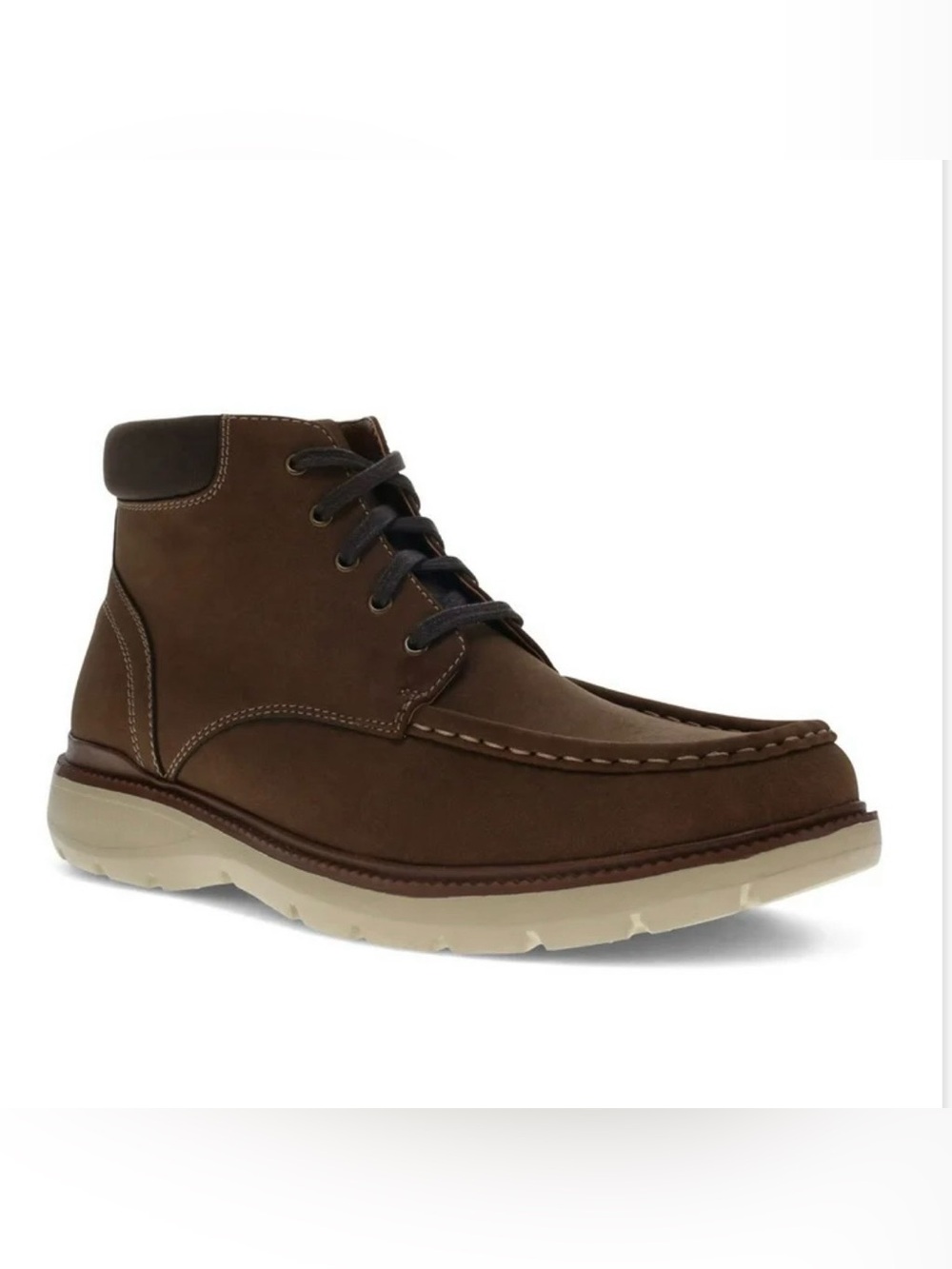 Dockers Men's Dark Tan Rowan Moc Toe Chukka Boots Size 11.5